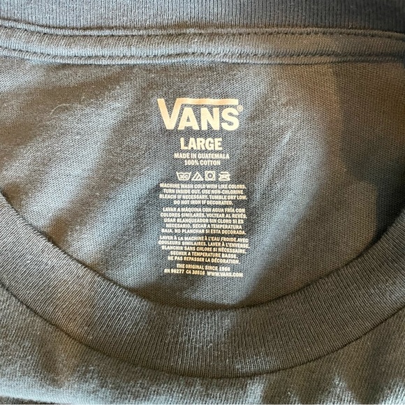 Vans Checkered Long Sleeve Graphic Tee Shirt - Picture 3 of 4